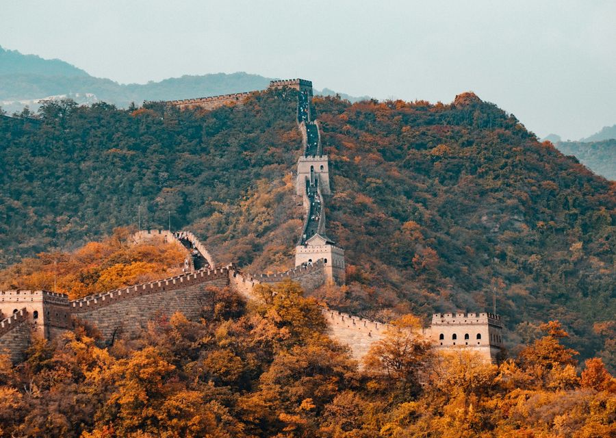 La Grande Muraille de Chine en automne